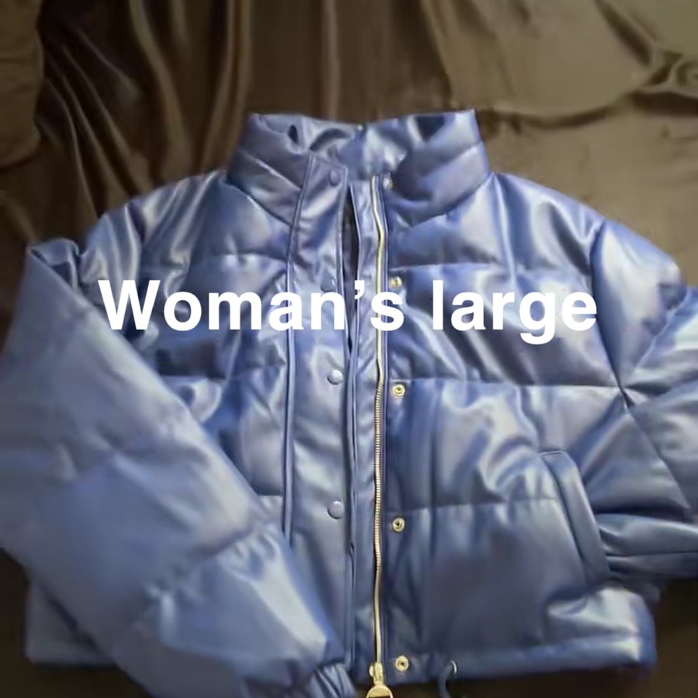 Women's Blue Puffer Jacket